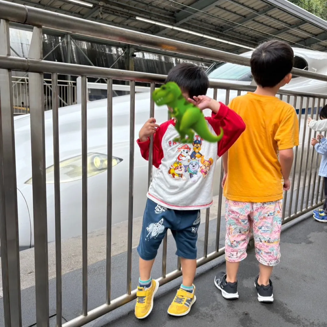 レプタで新幹線を見に行ってきました☺
