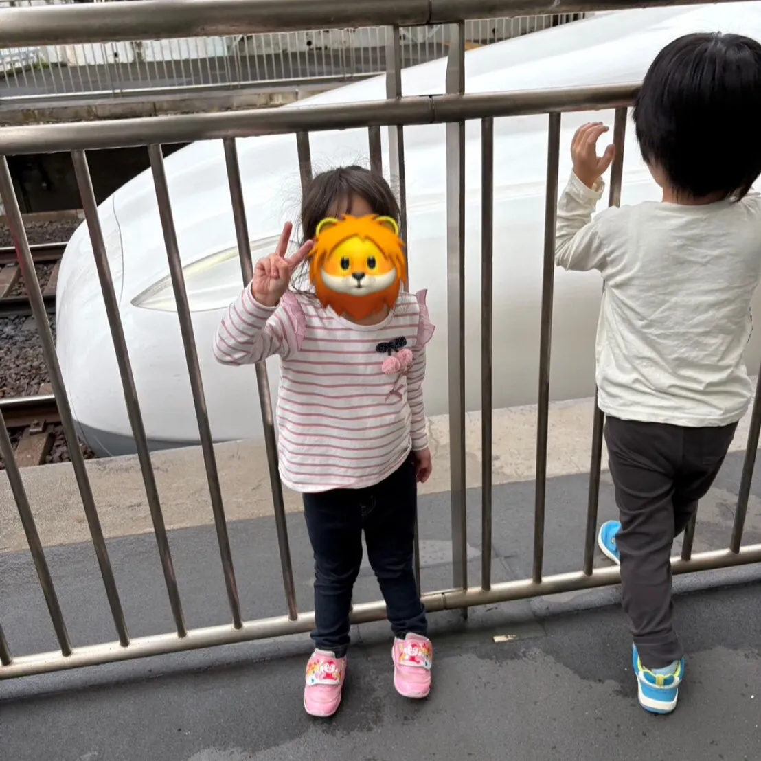 レプタで新幹線を見に行ってきました☺