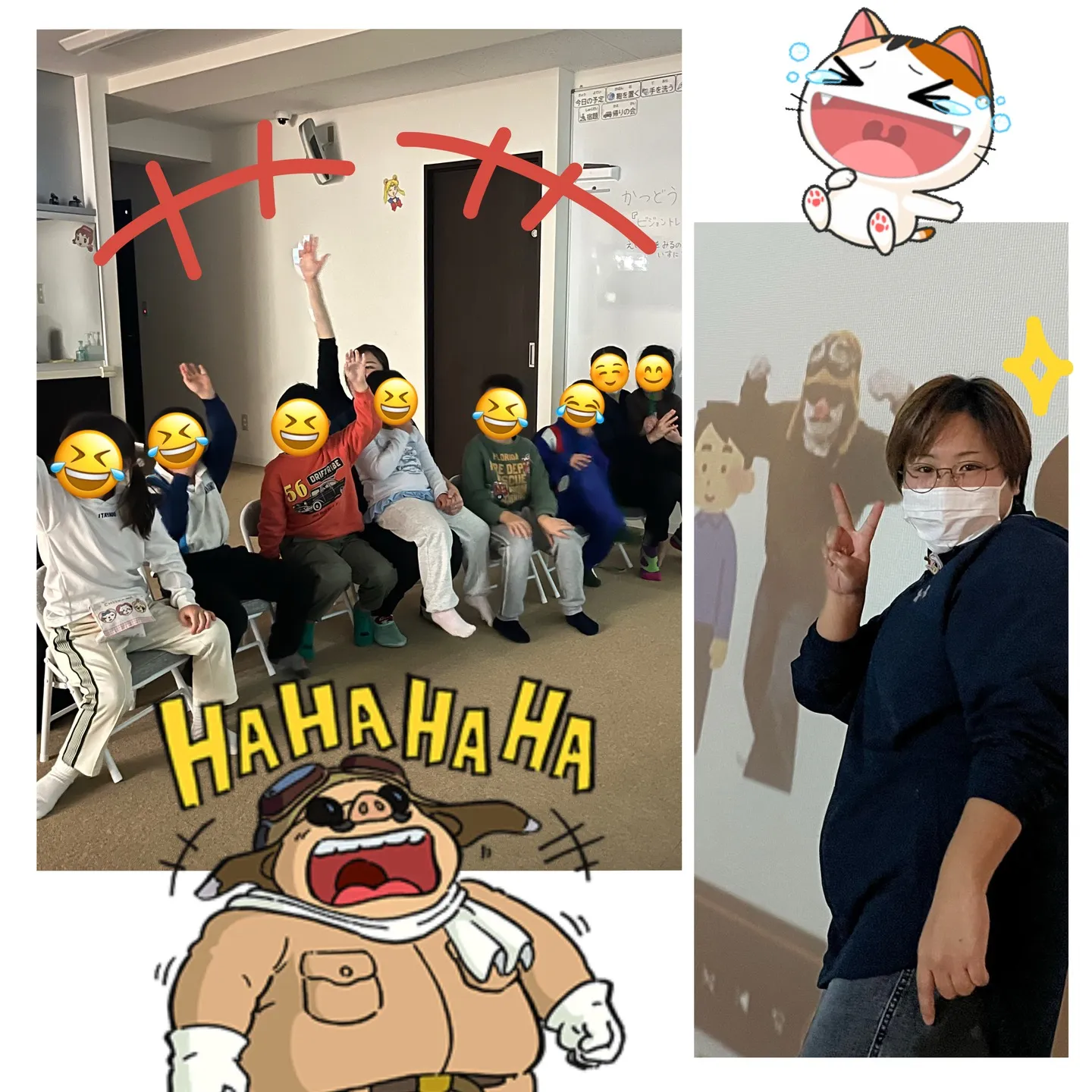 リンク、笑いありのビジョントレーニング👀