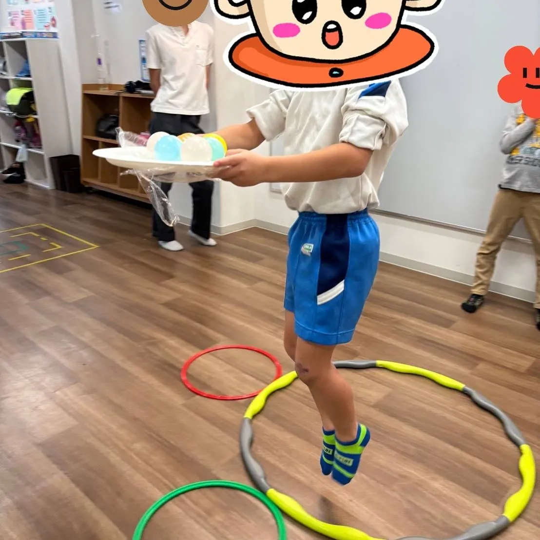 ボールを落とさないように…🫨