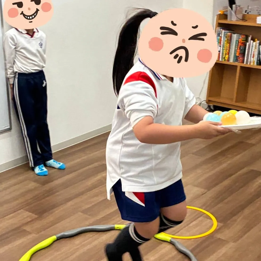 ボールを落とさないように…🫨