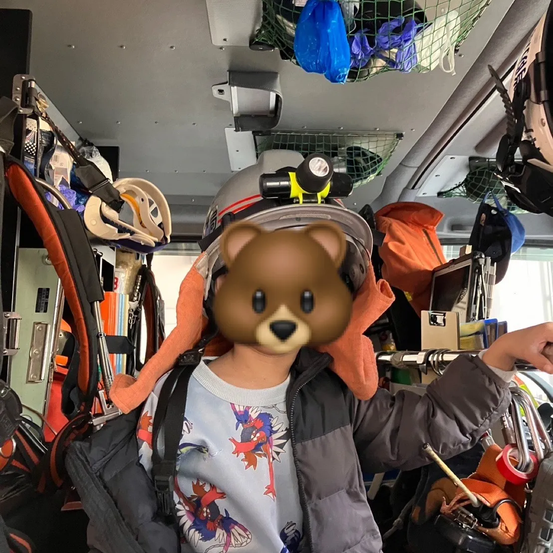 レプタで消防車を見に行ったよ🚒⛑