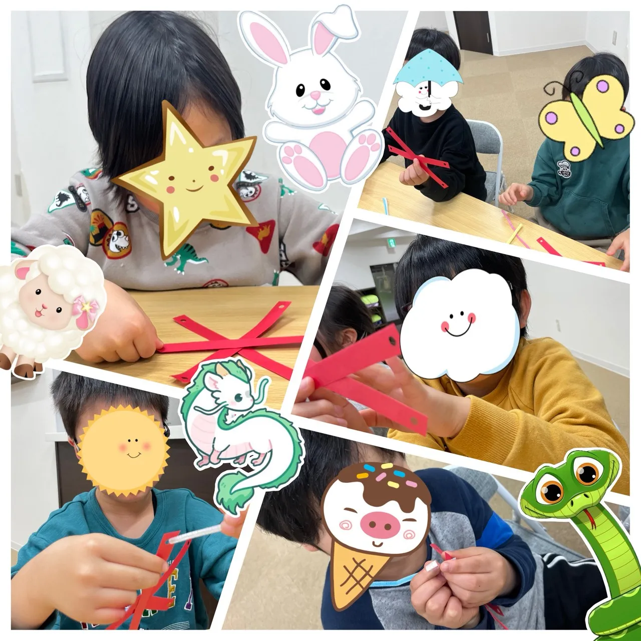 リンクでガーランド作り🥰