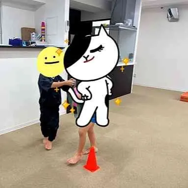 タオルで風船運び競走!